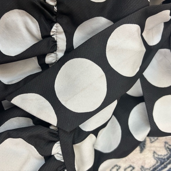 Kate Spade New York Julia Art Dot Jacquard Dress Black & White Women’s Size 4 - Picture 12 of 12